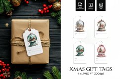 Christmas Gift Tags Printables - 4 Designs Vintage Tags Product Image 1