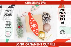 Christmas Gift Tags Long Ornament SVG Bundle
