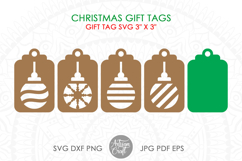 Christmas gift tag SVG cut files