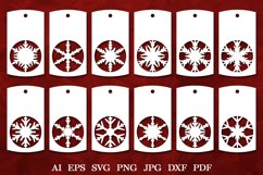 Christmas Gift Tags Template. Christmas Tags SVG. Sale Tags Product Image 1