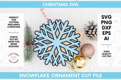 Christmas Gift Tags Snowflake Ornament SVG Bundle