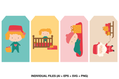 holiday gift label design