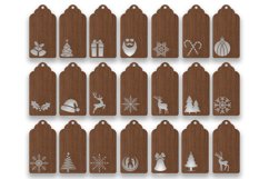 Christmas Gift Tags Laser Cut SVG Files Template Product Image 2