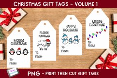 Christmas Gift Tags Vol. 1 | Print then Cut Christmas Tags Product Image 1