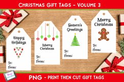 Christmas Gift Tags Vol. 3 | Print then Cut Christmas Tags Product Image 1