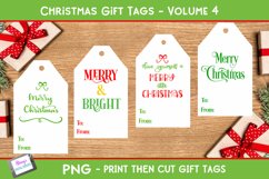 Christmas Gift Tags Vol. 4 | Print then Cut Christmas Tags Product Image 1