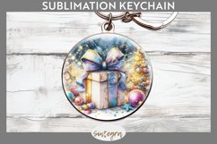 Christmas Gift v1 Round Keychain Sublimation Product Image 1