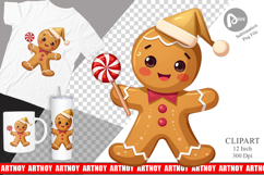 Gingerbread Christmas Joy Clipart Product Image 1