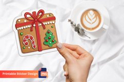 Christmas Gingerbread Gift Sticker, Christmas Gift Sticker Product Image 1