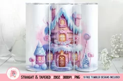Christmas Gingerbread Tumbler Wrap, 20 oz tumbler wrap, Christmas Gingerbread Tumbler Wrap