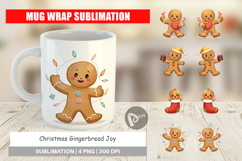 Mug Wrap Gingerbread Christmas Joy Product Image 1