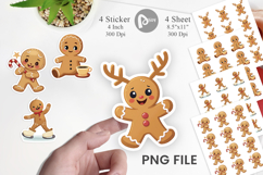 Gingerbread Christmas Joy Sticker Product Image 1