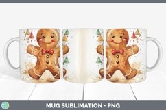 GorgeousWatercolor Christmas Mug Wrap design.