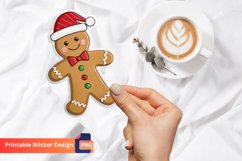 Christmas Gingerbread Man Sticker, Christmas Party Decor Product Image 1