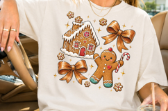 Christmas Gingerbread Man Sublimation PNG Product Image 2