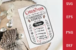 christmas gingerbread recipe svg