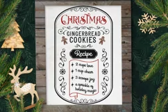 christmas gingerbread recipe svg color