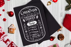 christmas gingerbread recipe svg white