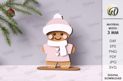 Christmas Gingerbread Bundle Laser Cut. Stand Decor SVG Product Image 4