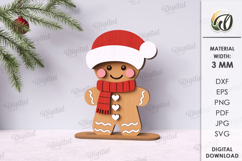Christmas Gingerbread Bundle Laser Cut. Stand Decor SVG Product Image 8