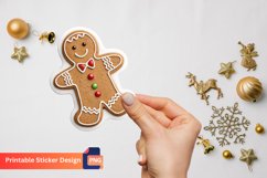 Christmas Gingerbread Stickers, Christmas Bakery Stickers Product Image 1