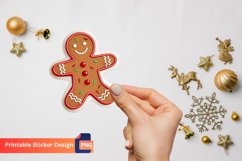Christmas Gingerbread Stickers, Christmas Bakery Stickers Product Image 1