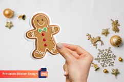 Christmas Gingerbread Stickers, Christmas Bakery Stickers Product Image 1