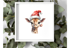 Teacher Christmas Giraffes Clipart |10 Funny Holiday PNGs Product Image 4