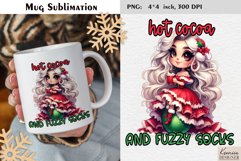 Cute Christmas Girl|Christmas Funny Quotes Mug Sublimation Product Image 1