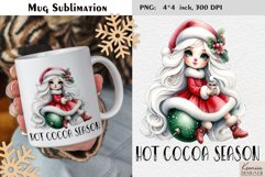 Cute Christmas Girl|Christmas Funny Quotes Mug Sublimation Product Image 1