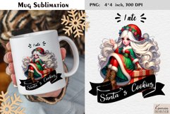 Cute Christmas Girl|Christmas Funny Quotes Mug Sublimation Product Image 1