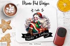 Christmas Funny Quotes|Cute Winter Girl Mouse Pad Design Product Image 1