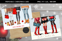 Bestie Christmas Vibes|Holiday Greeting Printable Design Product Image 1