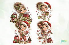 Christmas Girl Clipart Product Image 1