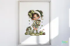 Christmas Girl Clipart Product Image 2