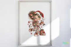 Christmas Girl Clipart Product Image 2