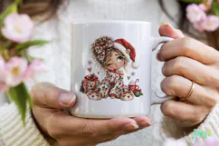 Christmas Girl Clipart Product Image 4