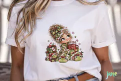 Christmas Girl Clipart Product Image 5