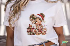 Christmas Girl Clipart Product Image 5