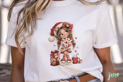 Christmas Girl Clipart Product Image 5