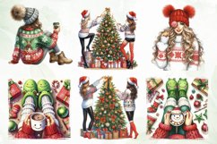 Christmas Girl Sublimation Clipart Product Image 2