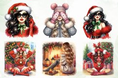 Christmas Girl Sublimation Clipart Product Image 5