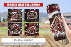 Tumbler Wrap Christmas Glass Ball Product Image 1