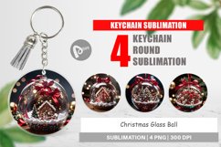 Keychain Christmas Glass Ball Product Image 1