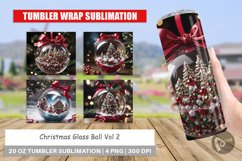 Tumbler Wrap Christmas Glass Ball Product Image 1