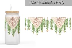 Christmas Libbey Glass Wrap| Christmas Can Glass Sublimation Product Image 1