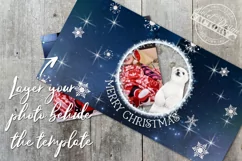 Christmas 16 oz libbey can glass, photo frame glass can Product Image 2