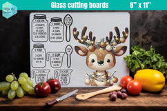 Christmas Kitchen conversion chart, Glass Cutting Boards Product Image 1