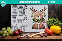 Christmas Kitchen conversion chart, Glass Cutting Boards Product Image 1