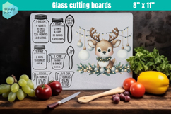 Christmas Kitchen conversion chart, Glass Cutting Boards Product Image 1
